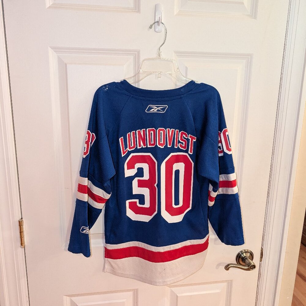 New York Rangers Youth Jersey Gomez #30 Youth S/M NHL RBK